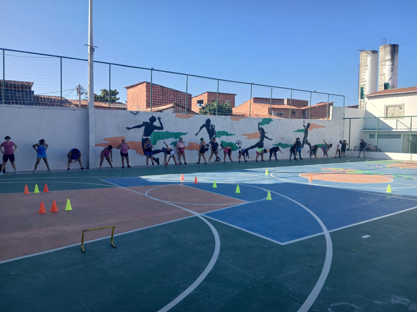 Atividade de ginástica artística